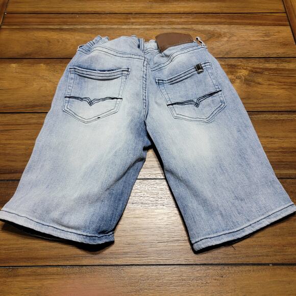 Buffalo David Bitton Toddler Boys Denim Shorts w/ Adjustable Waist - Size 2T - Picture 2 of 4